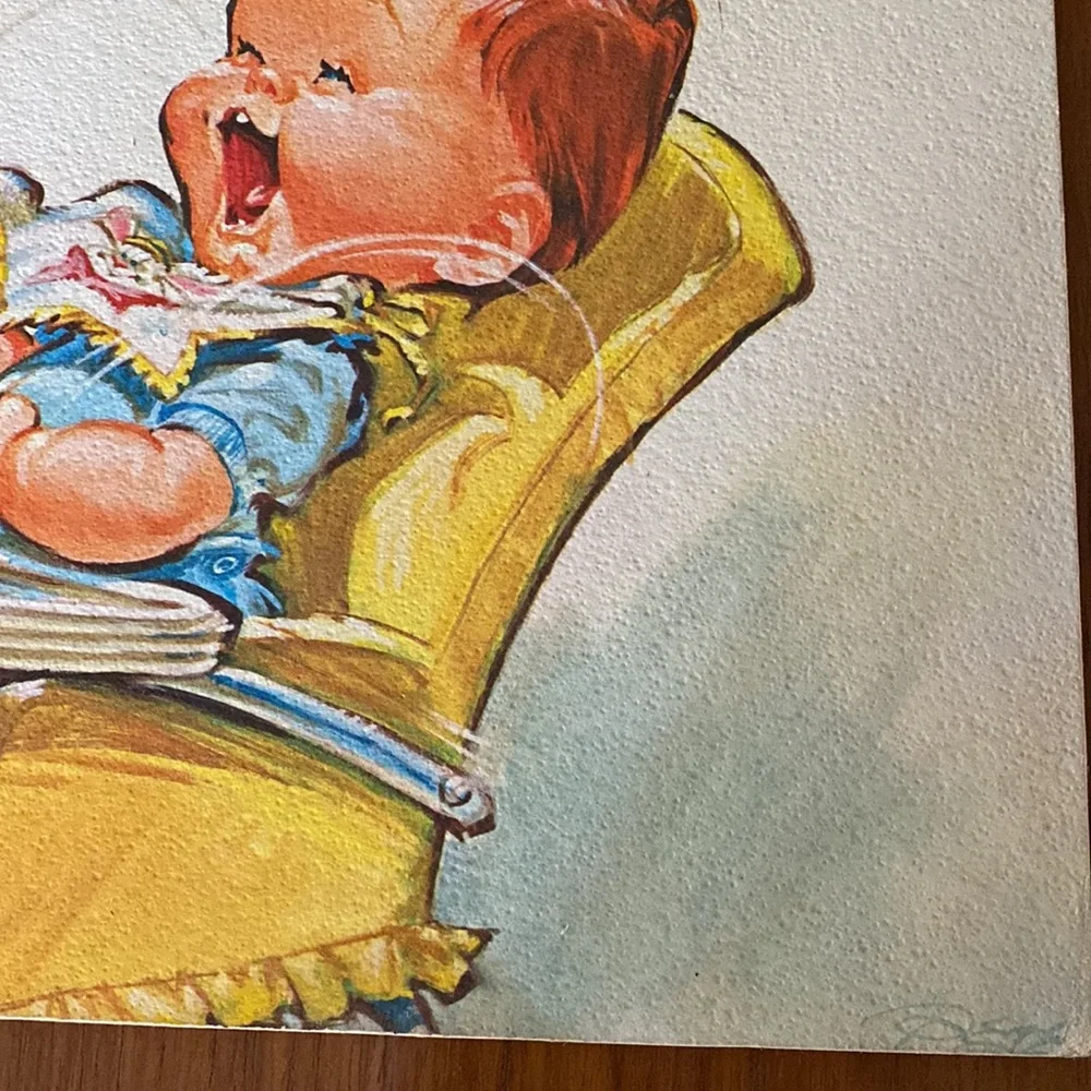 VTG Baby Book & Baby Illustration - Picture 11 of 13